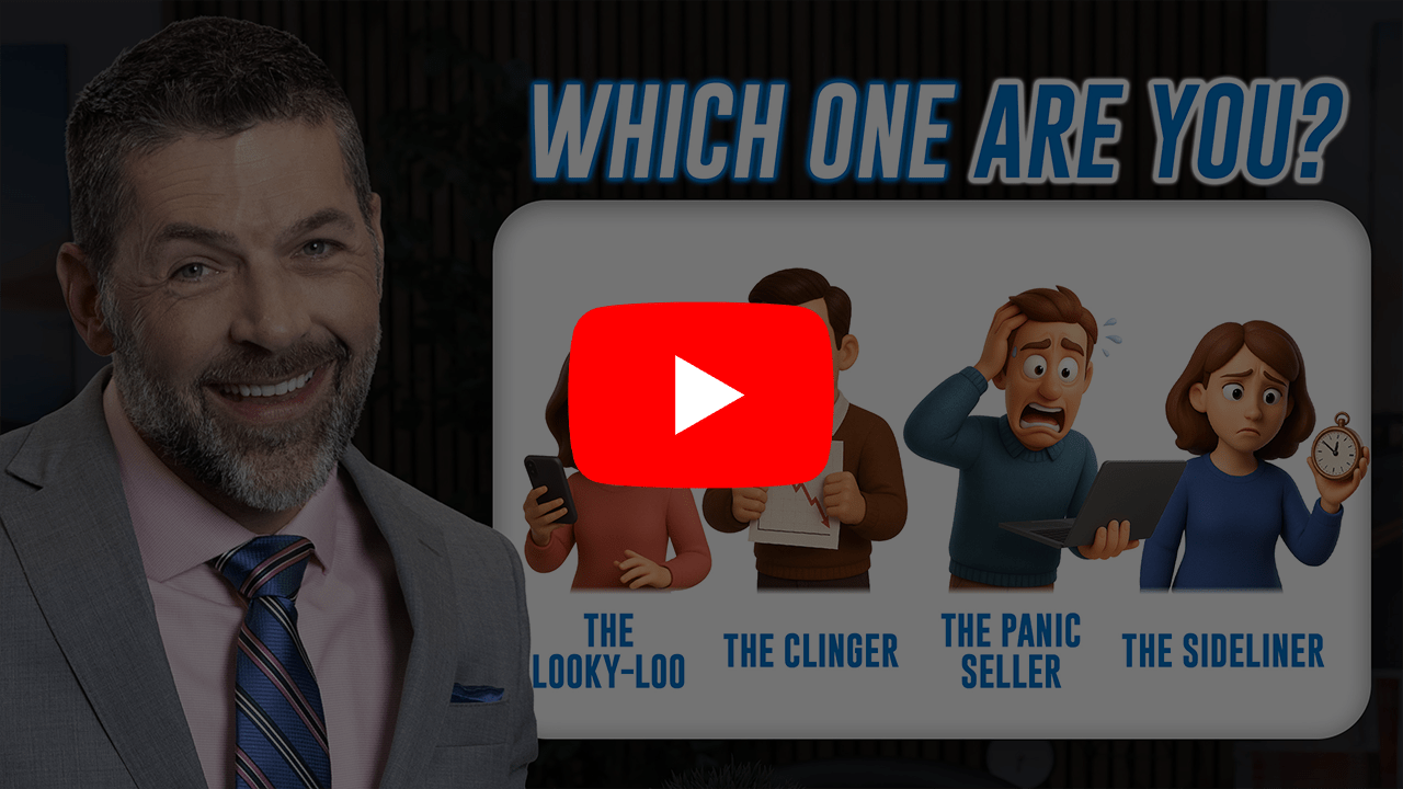 521_YT Thumbnail Man smiling next to the four types of investors with the YouTube logo overlaid.