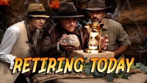 Three explorers solving a puzzle in a dark cave.