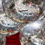 disco ball mirror in the night club