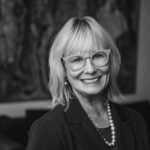 black and white photo of Jann Freed